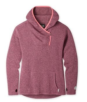 STIO Sweetwater Fleece Hoodie Lavender Heather Long Sleeve Knit Women's S